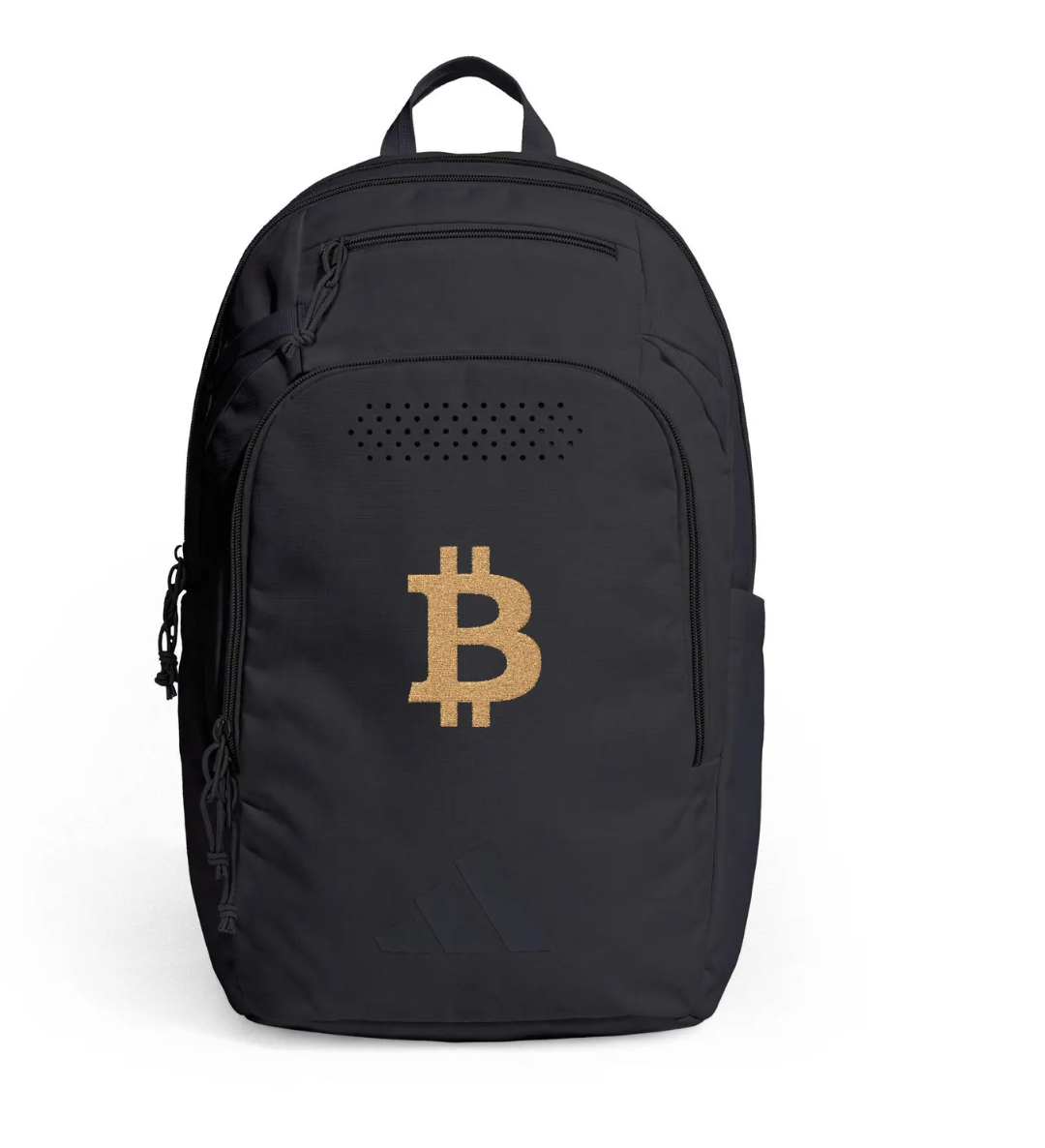 Bitcoin Backpack with Gold Sequin Coin